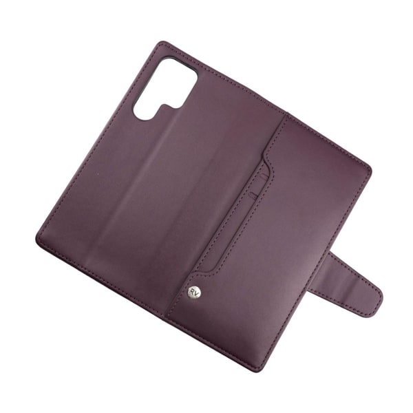 Samsung S22 Ultra Plånboksfodral med Extra Kortfack Rvelon - Mör Bordeaux