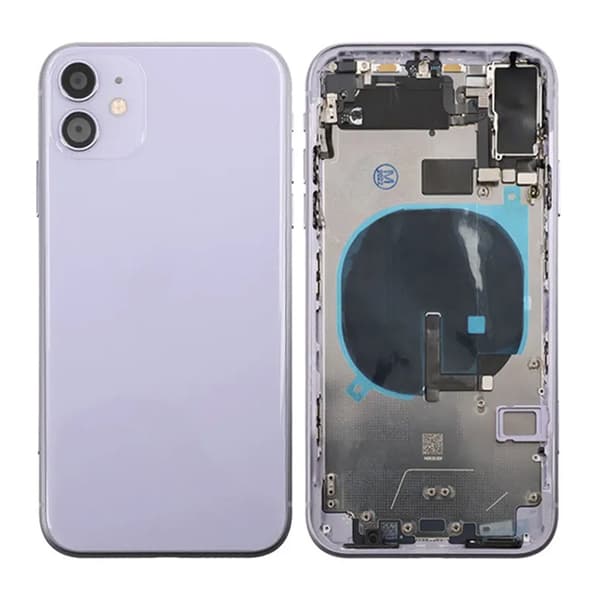 iPhone 11 Baksida Komplett OEM med Smådelar - Lila Purple