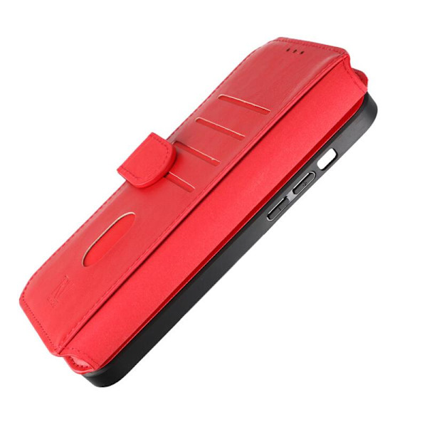 iPhone 15 Plus Plånboksfodral Magnet Rvelon - Röd Röd