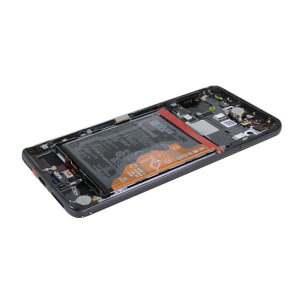 Huawei P40 Skärm/Display med Batteri Original - Svart Black