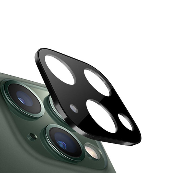 Kameraskydd iPhone 11 Pro/11 Pro Max - Härdat Glas Svart Black