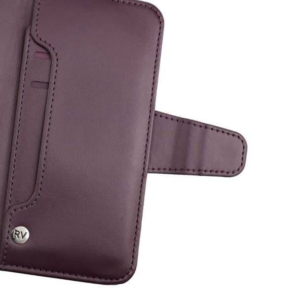 iPhone X/XS Plånboksfodral Extra Kortfack Rvelon - Mörklila Dark purple