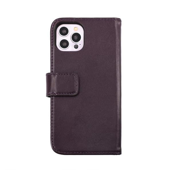 iPhone 14 Pro Max Plånboksfodral Läder Rvelon - Lila Lila