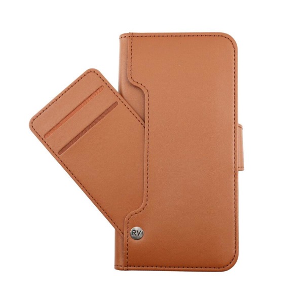 iPhone 13 Pro Max Plånboksfodral Extra Kortfack Rvelon - Guldbrun Rosa guld