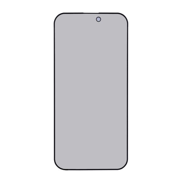 Skärmskydd iPhone 15/16 Plus - Privacy 3D Härdat Glas (miljö)