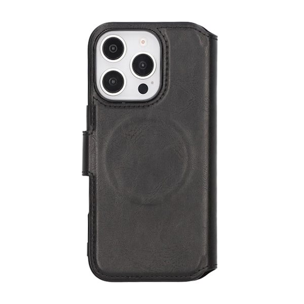iPhone 16 Pro Plånboksfodral Rvelon - Svart Svart