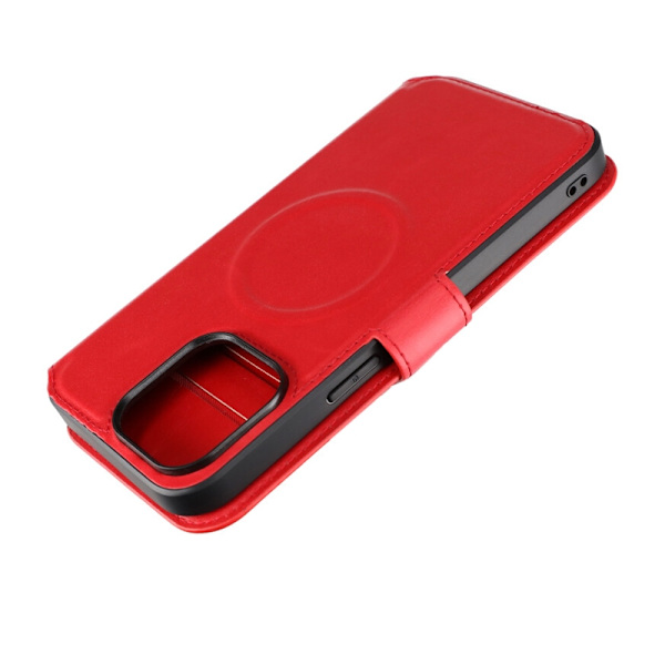 iPhone 15 Pro Max Plånboksfodral med Magsafe Rvelon - Röd Red
