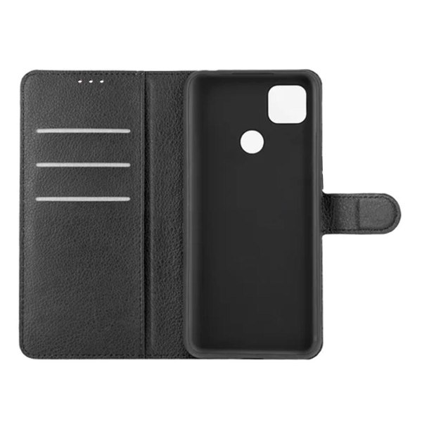 Xiaomi Redmi 9C NFC Plånboksfodral med Stativ - Svart Black