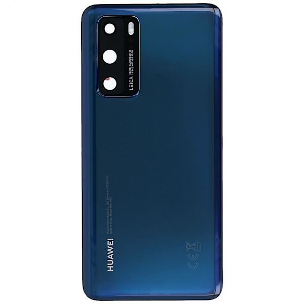 Huawei P40 Baksida/Batterilucka - Blå Marinblå