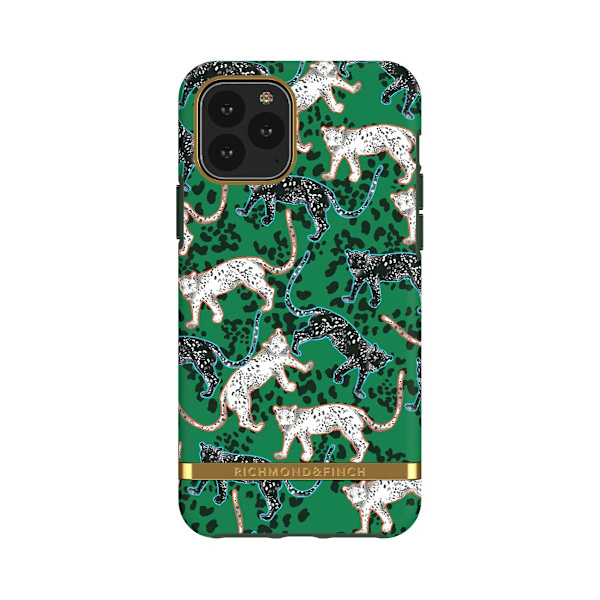 Richmond & Finch Skal Green Leopard - iPhone 11 Pro Max Gold