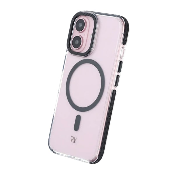 iPhone 16 Rvelon Mobilskal Magnet Förstärkt - Svart Svart