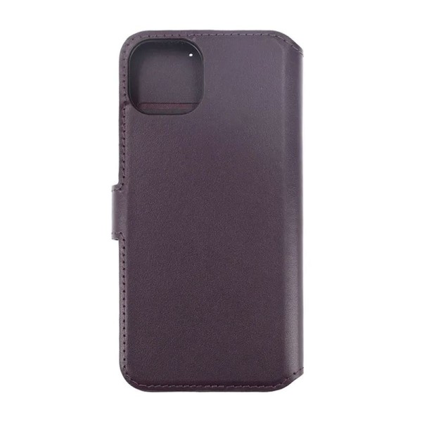 iPhone 15 Plånboksfodral Läder Rvelon - Lila Lila
