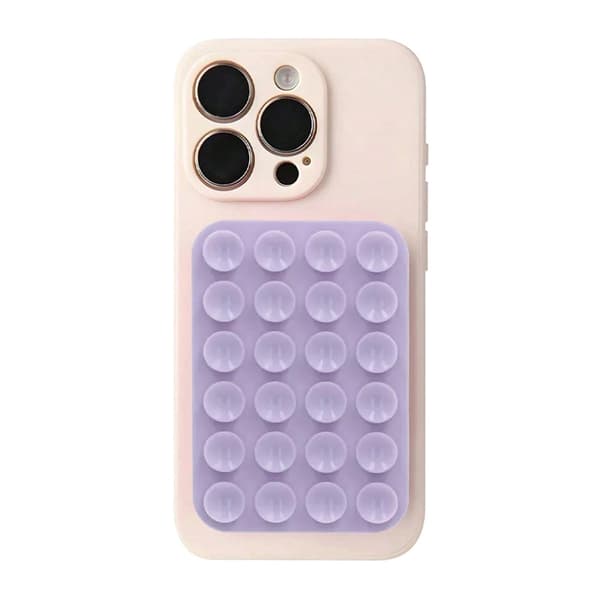 MagSafe Silicone Suction Cup Phone Mount Purple lila
