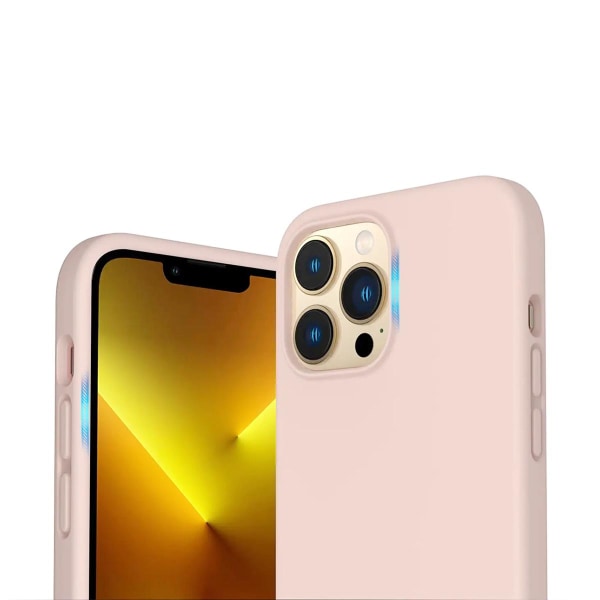 iPhone 14 Pro Max Silikonskal Rvelon - Sand Rosa Baby rosa