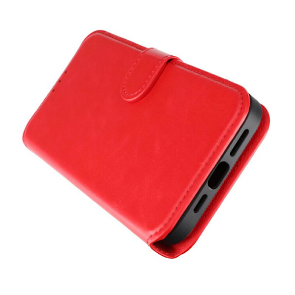 iPhone 15 Plus Plånboksfodral Magnet Rvelon - Röd Red