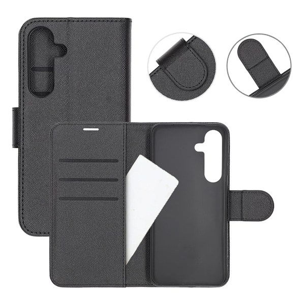 Samsung Galaxy A54 5G Plånboksfodral med Stativ - Svart Black