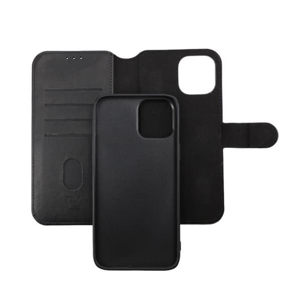 iPhone 12 Pro Max Plånboksfodral Magnet Rvelon - Svart Svart