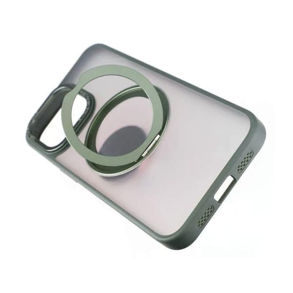 iPhone 15 Pro Skal med MagSafe Stativ Rvelon - Grön Grön