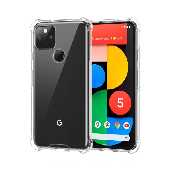 Stöttåligt Mobilskal Google Pixel 5 - Transparent Transparent