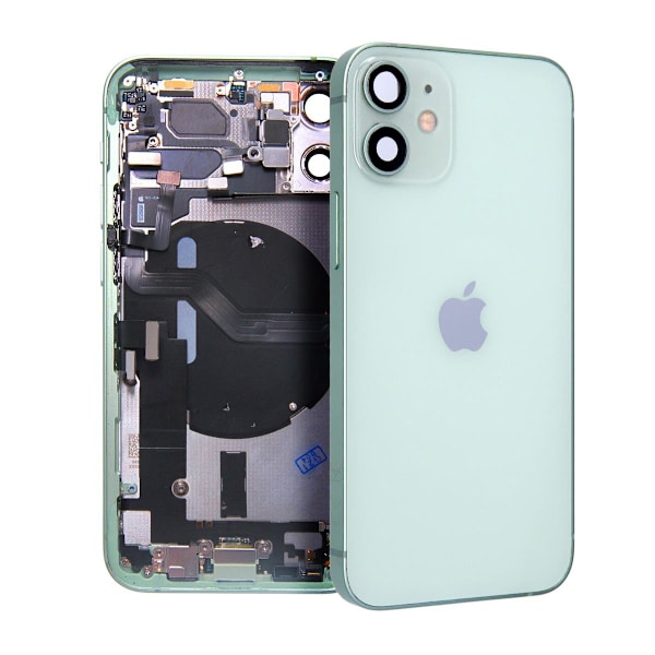 iPhone 12 Mini Baksida med Komplett Ram - Grön Grön