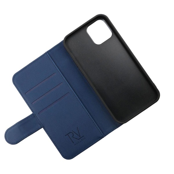 iPhone 13 Pro Plånboksfodral Magnet Rvelon - Blå Marine blue