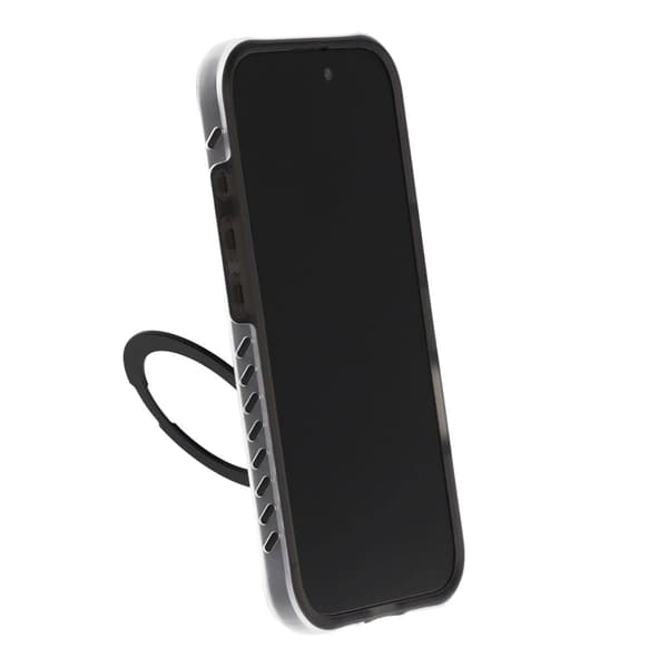 Matt Mobilskal med ringstativ för iPhone 16 Pro Max - Svart svart