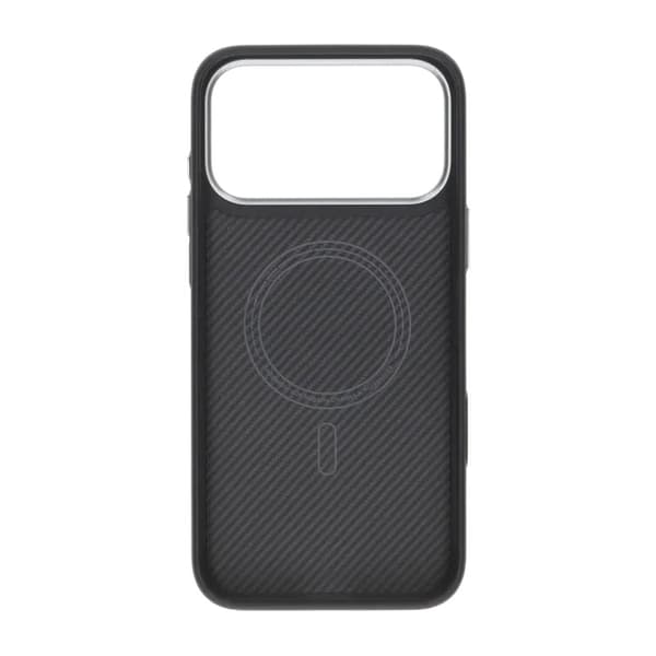 Kevlar Magsafe cover med TPU til iPhone 17 Pro Max - Sort sort