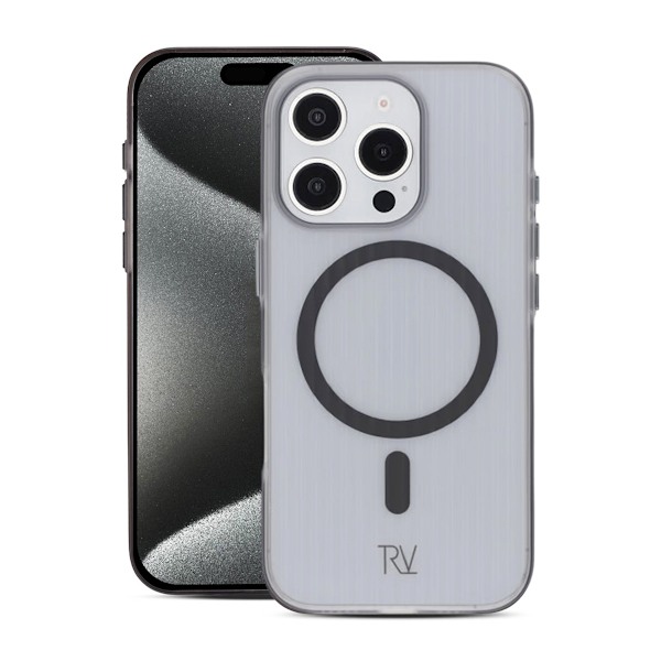 iPhone 16 Pro Max Mobilskal Korrugerad Magsafe Rvelon - Grå Grey