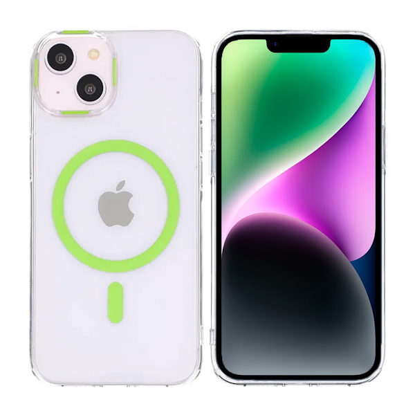 iPhone 13/14 Stöttålig Mobilskal med Magsafe - Grön Grön