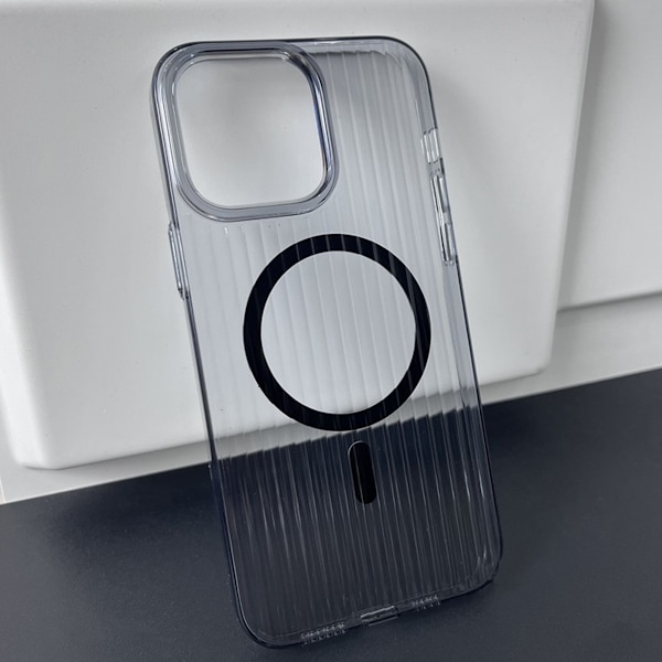 iPhone 12 Pro Max Mobilskal Korrugerad - Svart Black