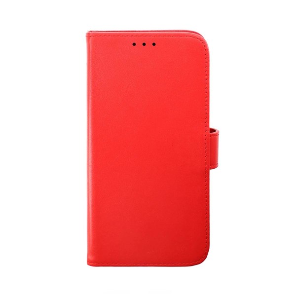 iPhone 14 Plånboksfodral Läder Rvelon - Röd Röd