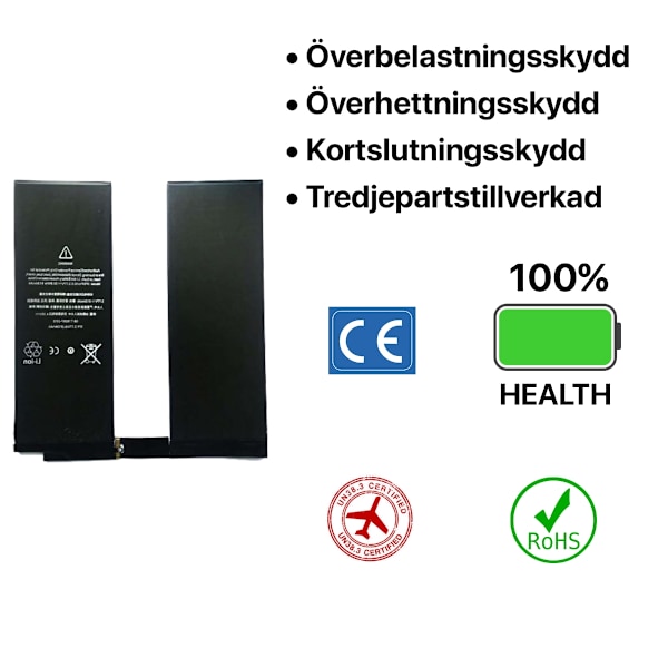 iPad Pro 10.5" Batteri Black