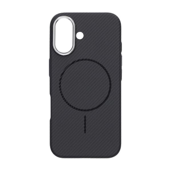iPhone 16 Mobilskal Carbonmönstrad - Svart Svart