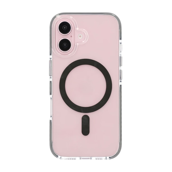 iPhone 16 Plus Mobilskal Magnet Dubbelskydd - Grå grå