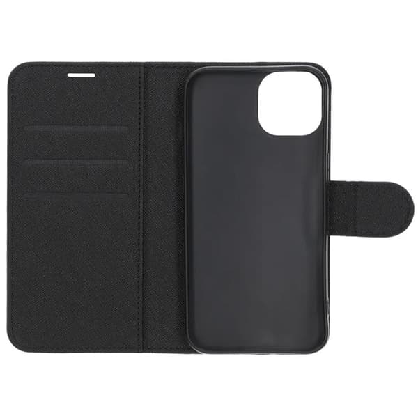 iPhone 14 Plånboksfodral med Stativ - Svart Black