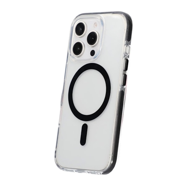 iPhone 16 Pro Mobilskal Magnet Dubbelskydd - Svart Black