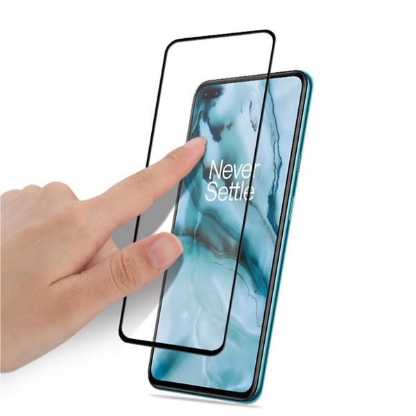 Skärmskydd OnePlus Nord N10 5G - 3D Härdat Glas Svart (miljö) Svart