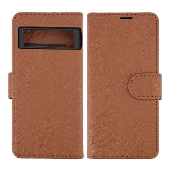 Google Pixel 7 Plånboksfodral med Stativ - Brun Brown