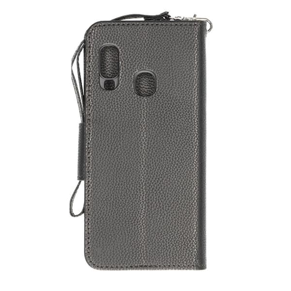 Samsung Galaxy A40 Plånboksfodral med Stativ - Svart Svart