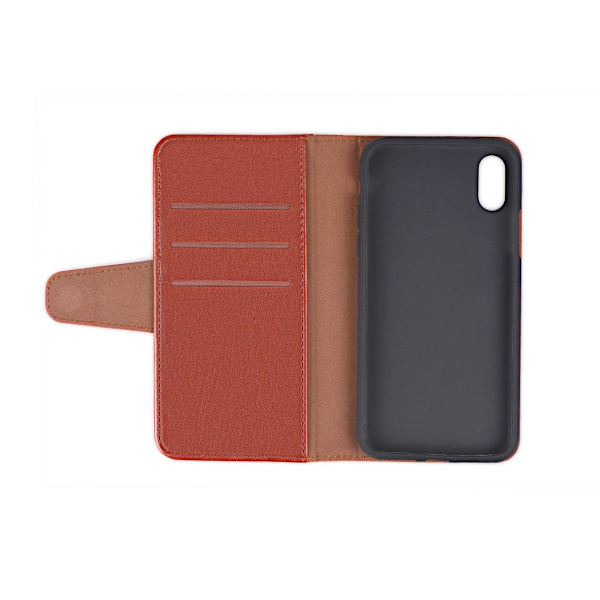 iPhone XS Max Plånboksfodral Stativ och extra Kortfack G-SP -  Brun Brun