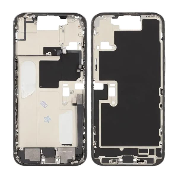 Mittenram med smådelar för iPhone 16 Pro Max - Vitt Titan OEM Vit
