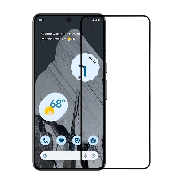 Skärmskydd Google Pixel 8 Pro - Härdat Glas Svart Black
