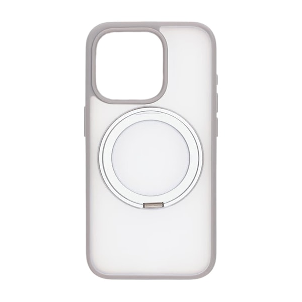 iPhone 15 Pro Max Mobilskal med Magsafe Stativ - Grå grå
