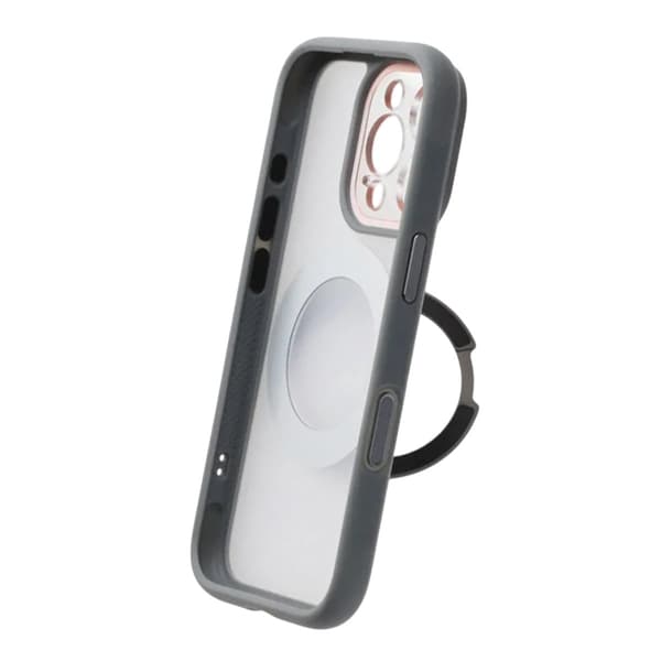 Kuori pyörivällä MagSafe-jalustalla iPhone 16 Prolle - Harmaa harmaa