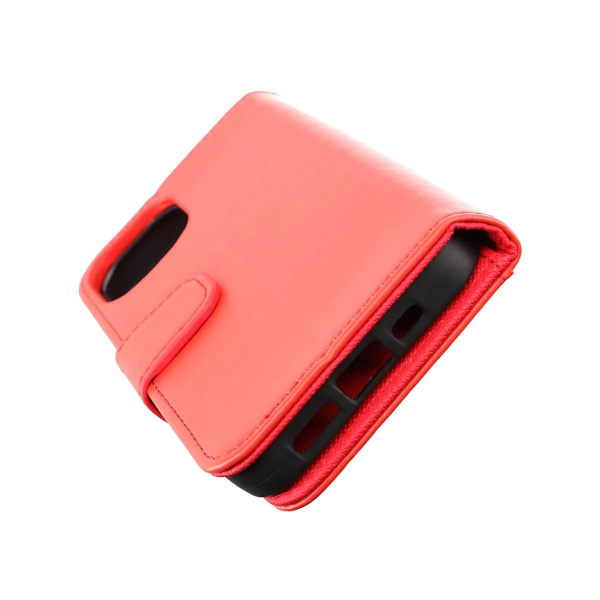 iPhone 14 Plus Plånboksfodral Extra Kortfack Rvelon - Röd Red