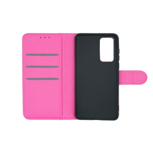 Huawei P40 Plånboksfodral med Stativ - Rosa Pink