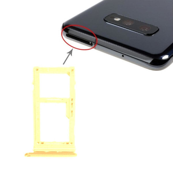 Samsung Galaxy S10/S10 Plus Simkorthållare - Gul Yellow