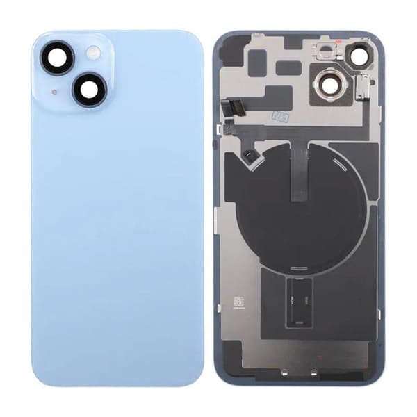 iPhone 14 Plus Baksida Glas Komplett - Blå Blue