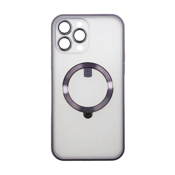 iPhone 13 Pro Max Skal med MagSafe Stativ Rvelon - Lila Dark purple