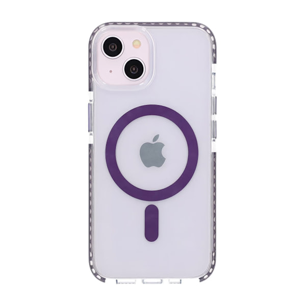 iPhone 13/14 Mobilskal Magnet Dubbelskydd - Lila Lila